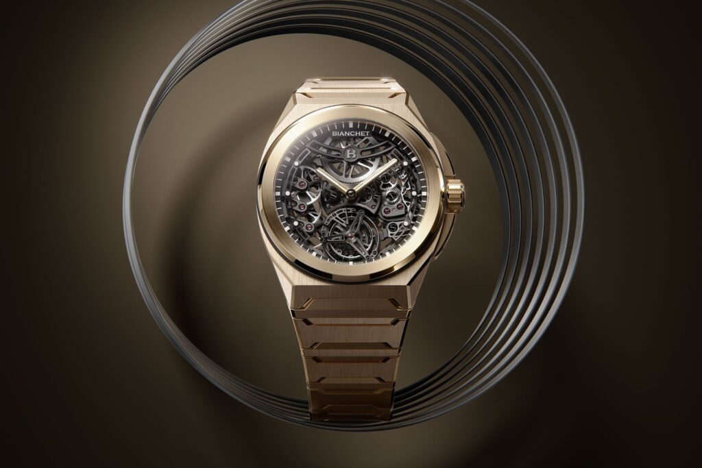 Bianchet Brings Rose Gold to the Rotondo UltraFino Bianchet Rotondo UltraFino Rose Gold flying tourbillon watch with openworked dial