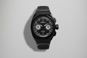 Bremont Gives the Supernova Chronograph a Stephen Hawking Edition Bremont Supernova Hawking Limited Edition chronograph with black DLC case and meteorite counters
