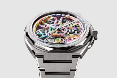 Christopher Ward Turns the Twelve X Movement into a Painted Canvas Christopher Ward Twelve Xander watch with a colourful hand-painted skeletonised movement