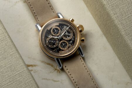 Chronoswiss Brings Red Gold Warmth to the Opus Dakar Sundown Chronoswiss Opus Dakar Sundown skeleton chronograph in stainless steel and 18k red gold