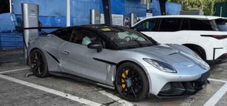 Denza Z Track Edition Sharpens Up for Goodwood Debut Denza Z Track Edition electric roadster testing with aggressive aero package