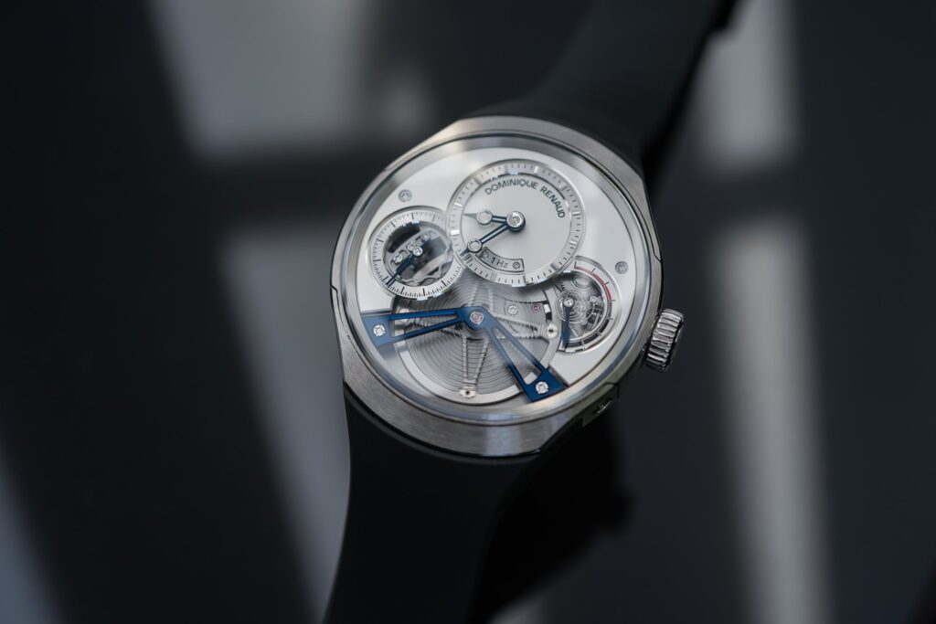 Dominique Renaud Pulse 60 Turns Slow Timekeeping Into the Main Event Dominique Renaud Pulse 60 watch with visible oversized balance wheel
