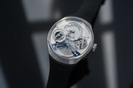 Dominique Renaud Pulse 60 Turns Slow Timekeeping Into the Main Event Dominique Renaud Pulse 60 watch with visible oversized balance wheel