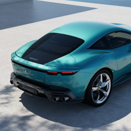 Ferrari Amalfi Brings Riviera Poise Back to the Grand Tourer Ferrari Amalfi grand tourer on a coastal road above Monaco