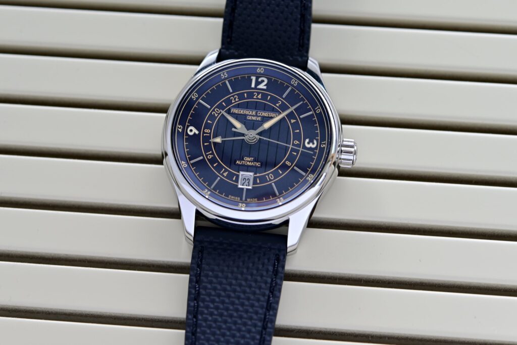Frederique Constant Classics Runabout Automatic GMT with nautical-inspired dial