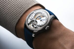 Greubel Forsey Balancier QM in white gold with openworked multi-level dial