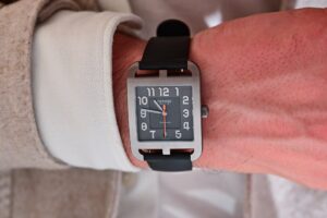 Hermès Gives the Cape Cod a Sharper Titanium Case for 2026 Hermès Cape Cod Titanium 2026 watch with black dial and rubber strap