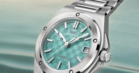 IWC Gives the Ingenieur Automatic 35 a Fresh Pool Dial IWC Ingenieur Automatic 35 IW324902 with Pool dial