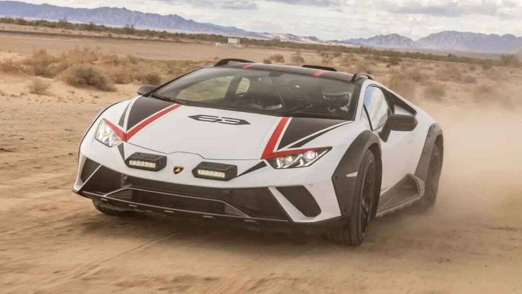 Lamborghini Leaves the Door Open for More Sterrato Models Lamborghini Huracan Sterrato on a gravel road