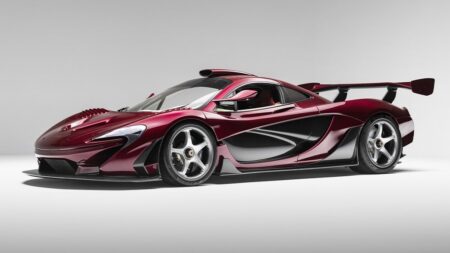 Final Lanzante McLaren P1 GT Emerges for Sale in Burgundy Burgundy Lanzante McLaren P1 GT with bespoke carbon fibre bodywork