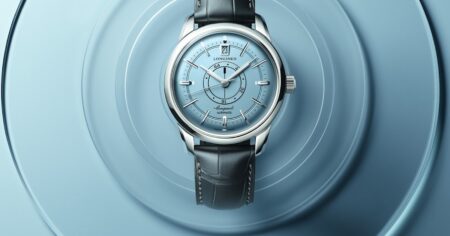 Longines Conquest Heritage Central Power Reserve with light blue opaline dial