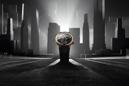 MB&F LM101 EVO NYC Edition in rose gold with black dial