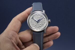Ming 37.06 Royal Selangor Puts Hand-Hammered Pewter on the Dial Ming 37.06 Royal Selangor watch with hand-hammered pewter dial and brushed titanium case
