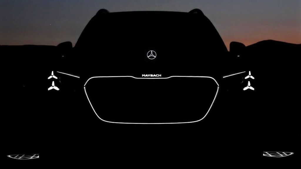 Mercedes-Maybach GLS Teaser Reveals a Brighter Face Before Launch New Mercedes-Maybach GLS front end teaser with illuminated grille and headlamp details
