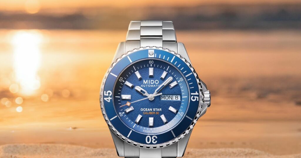 Mido Refreshes the 41 mm Ocean Star 200 With a Blue Dial Mido Ocean Star 200 41 mm watch with blue dial