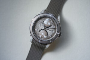 Montblanc 1858 Geosphere 0 Oxygen Mount Elbrouz Limited Edition watch with twin-globe dial