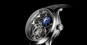 H. Moser & Cie. Gives the Endeavour a Cosmic Rain Skeleton Treatment H. Moser Endeavour Minute Repeater Cylindrical Tourbillon Skeleton Cosmic Rain watch