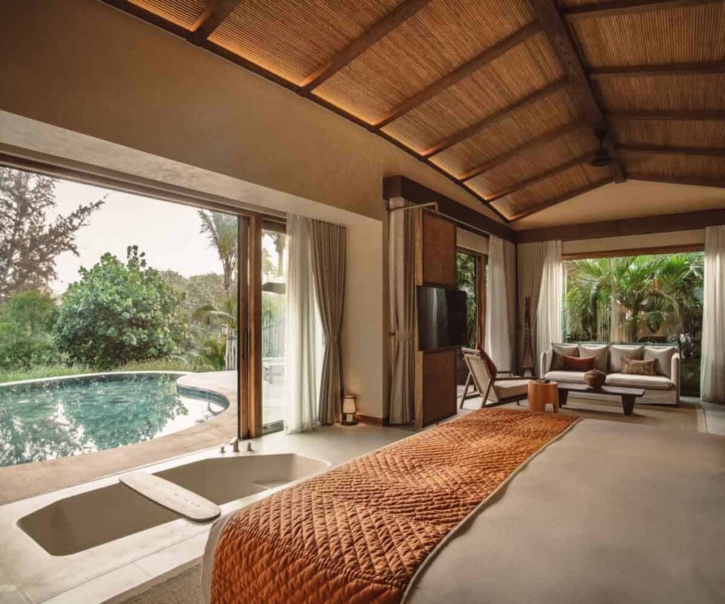 Luxury Wellness and Plant-Based Dining in Hoi An and Danang Riverside wellness retreat in Hoi An with pool villa and tropical gardens