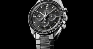 How the Omega Speedmaster Moonwatch Became a Modern Icon Omega Speedmaster Moonwatch chronograph with black dial and tachymeter bezel