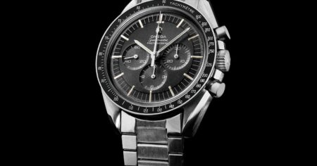 How the Omega Speedmaster Moonwatch Became a Modern Icon Omega Speedmaster Moonwatch chronograph with black dial and tachymeter bezel