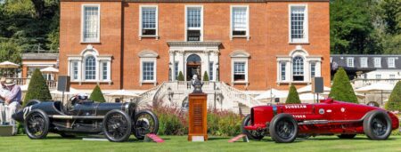 James Martin’s coachbuilt Alfa Romeo displayed at Woodcote Park during the Royal Automobile Club Concours