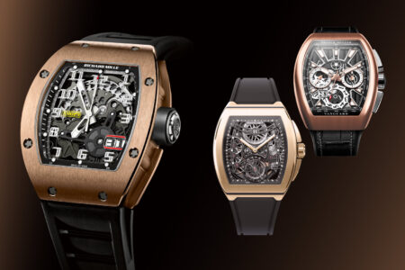 Richard Mille Alternatives With Tonneau Attitude at Lower Prices Selection of tonneau sports watches with skeleton dials and rubber straps inspired by Richard Mille styling