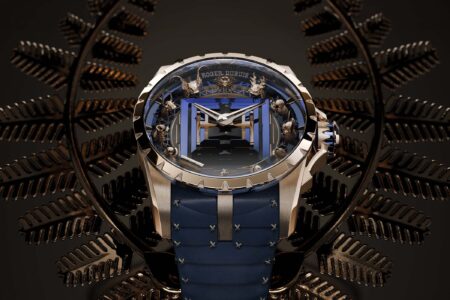 Roger Dubuis Recasts the Excalibur Around Samurai Armour Roger Dubuis Excalibur The Kabuto Legacy watch with samurai Kabuto helmets on the dial