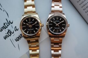 Rolex Oyster Perpetual 34 in Gold Finds the Quiet Side of Luxury Rolex Oyster Perpetual 34 in solid gold with lacquer dial and Oyster bracelet