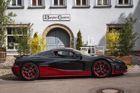 Salon Privé concours lawn at Blenheim Palace with classic cars and modern hypercars on display