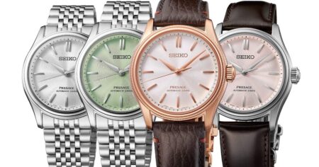 Seiko Presage Classic Series brings Tomioka silk inspiration to four 38 mm watches Seiko Presage Classic Series Tomioka silk inspired 38 mm watch