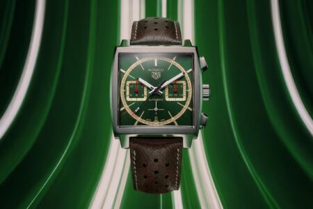 TAG Heuer gives the Monaco a British Racing Green turn for Goodwood 2026 TAG Heuer Monaco Chronograph x Goodwood Festival of Speed 2026 with British Racing Green dial