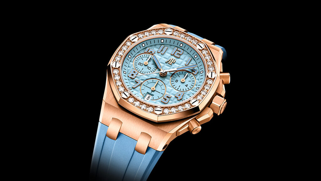 Audemars Piguet Royal Oak Offshore Selfwinding Chronograph 37mm with bright Tapisserie dial