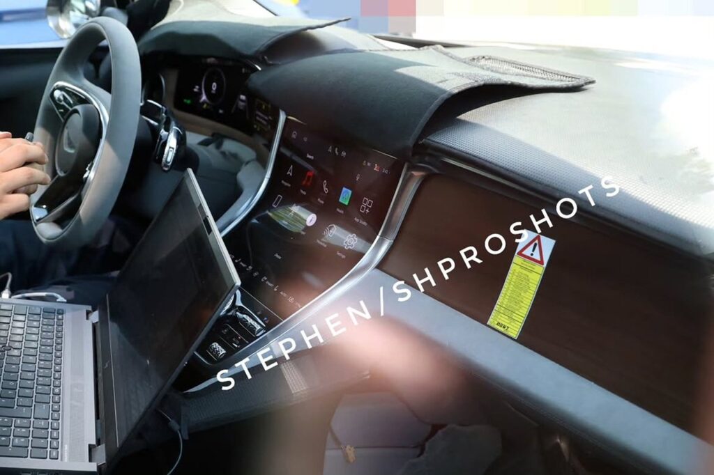 Bentley’s Electric SUV Prototype Reveals a More Digital Cabin Camouflaged Bentley electric SUV prototype showing its front design and digital cabin details
