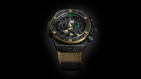 Hublot Marks Usain Bolt’s 9.58-Second Legacy With a Ceramic Carbon Big Bang Hublot Big Bang Reloaded Usain Bolt Ceramic Carbon limited edition chronograph