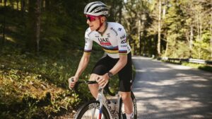 Richard Mille Brings Tadej Pogacar Into Its Elite Cycling Lineup Tadej Pogacar wearing the Richard Mille RM 67-02 Automatic Extra Flat sports watch