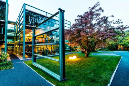 Richemont Opens Fiscal 2026 With a 20 Percent Sales Lift Richemont luxury watch and jewellery boutique display
