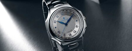Atelier Wen and Massena Lab Bring Gold Dial Craft to the Tantalum Inflection Shuò Atelier Wen x Massena Lab Inflection Shuò tantalum watch with hand-engraved gold dial