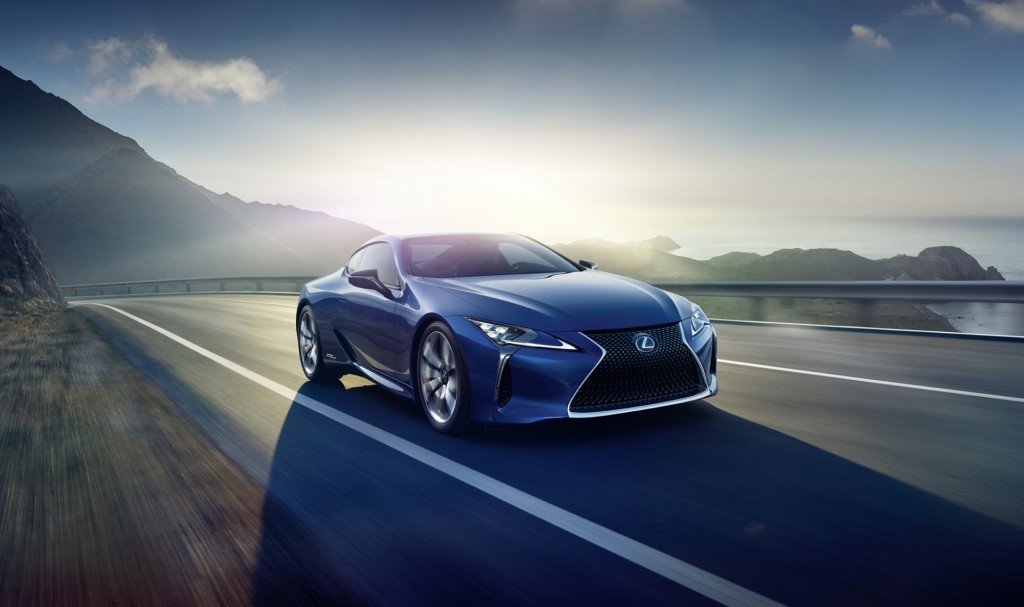 Lexus Retires the LC and Closes a V8 Chapter Lexus LC coupe in a dramatic studio setting highlighting its grand touring proportions