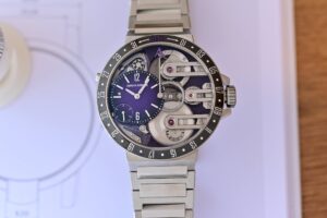 Armin Strom’s Orbit Midnight Purple Turns the Date Into Theatre Armin Strom Orbit Midnight Purple with purple dial-side movement and black ceramic date bezel