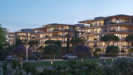 The Courtyards Brings Garden-Led Living to The Ellinikon’s Little Athens Rendering of The Courtyards residential development at Little Athens within The Ellinikon