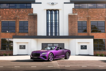 Bentley celebrates 80 years at Crewe with a purple Mulliner Continental GTC Bentley Continental GTC in Purple Supernova Ombre created to celebrate 80 years of Crewe craftsmanship