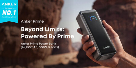 Anker Prime Brings Visible High-Speed Charging to the Gulf Anker Prime power bank and charger with Smart Display shown in a modern creator workspace