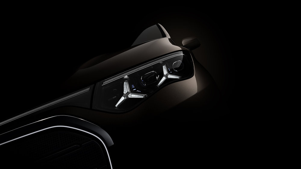 Mercedes-AMG G 63 Mirage Edition in matte green silver with Tech Gold accents in a Gulf desert setting