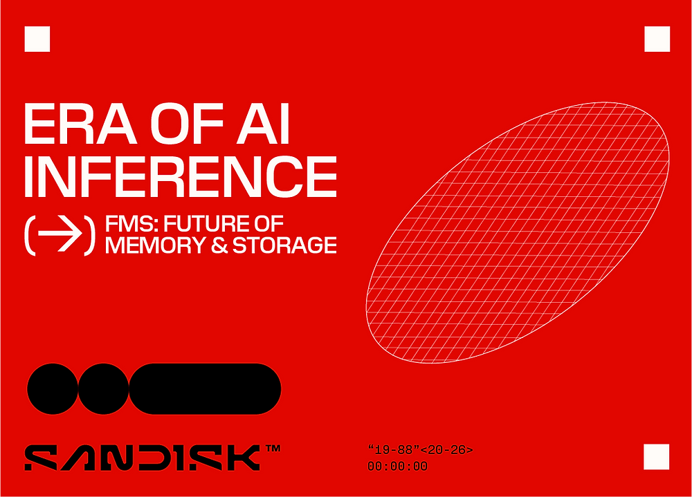 Sandisk brings next generation NAND and High Bandwidth Flash to FMS 2026 Sandisk booth concept showcasing NAND and AI infrastructure technology at FMS 2026