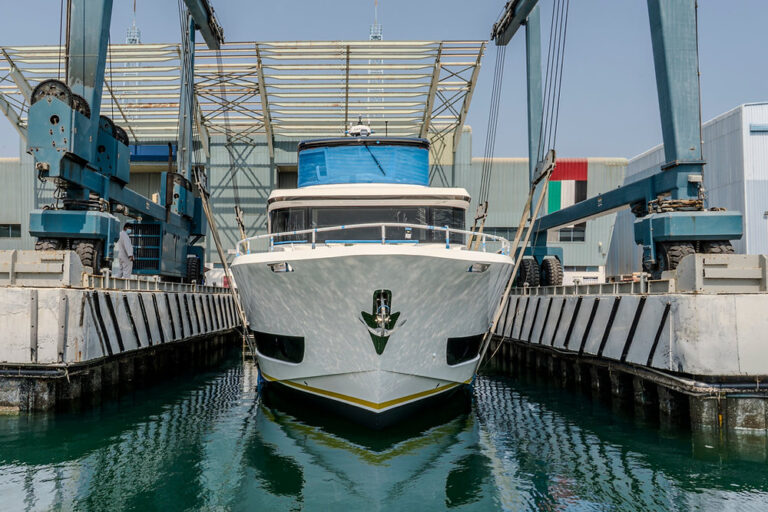 Gulf Craft Nomad 70 long-range cruiser on the water