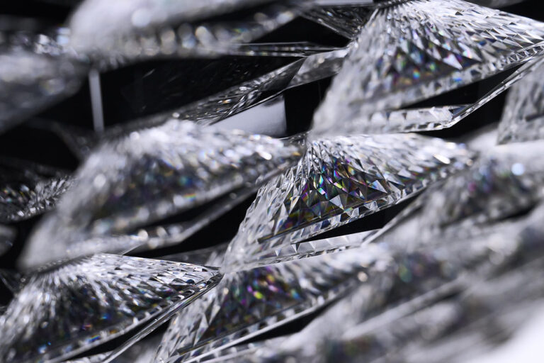 Bentley Torcal Turns a 1920s Design Motif Into a Digital Signature Bentley Torcal floating diamond grille design detail
