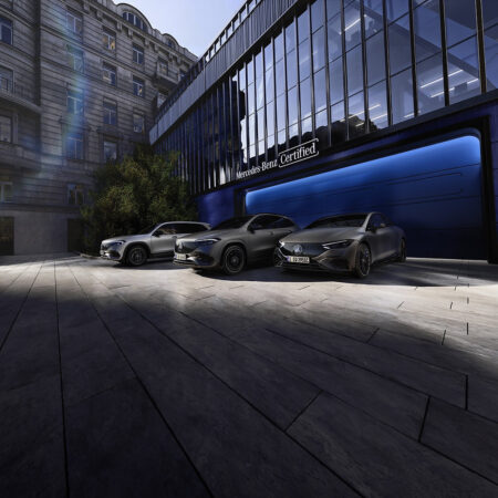 Mercedes-Benz Certified Pre-Owned in Qatar Puts Reassurance First Mercedes-Benz Certified Pre-Owned car displayed at a premium showroom in Qatar