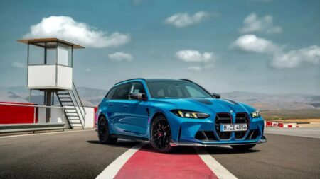 BMW’s Next M3 Touring May Finally Be Headed for America BMW M3 Touring performance wagon driving on a winding road