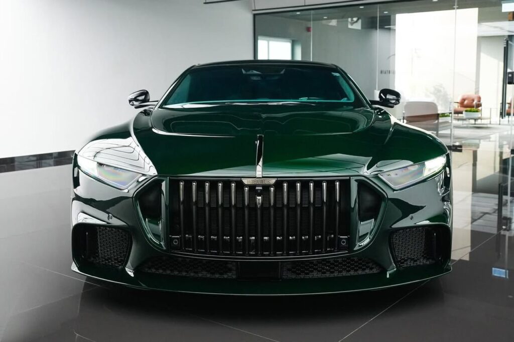 First customer Brabus Bodo in dark green exposed carbon fibre delivered in Dubai