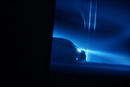 Bugatti’s Next Solitaire One-Off Hypercar Breaks Cover on August 6 Teaser-style view of a Bugatti one-off hypercar front end with horseshoe grille and flared fenders